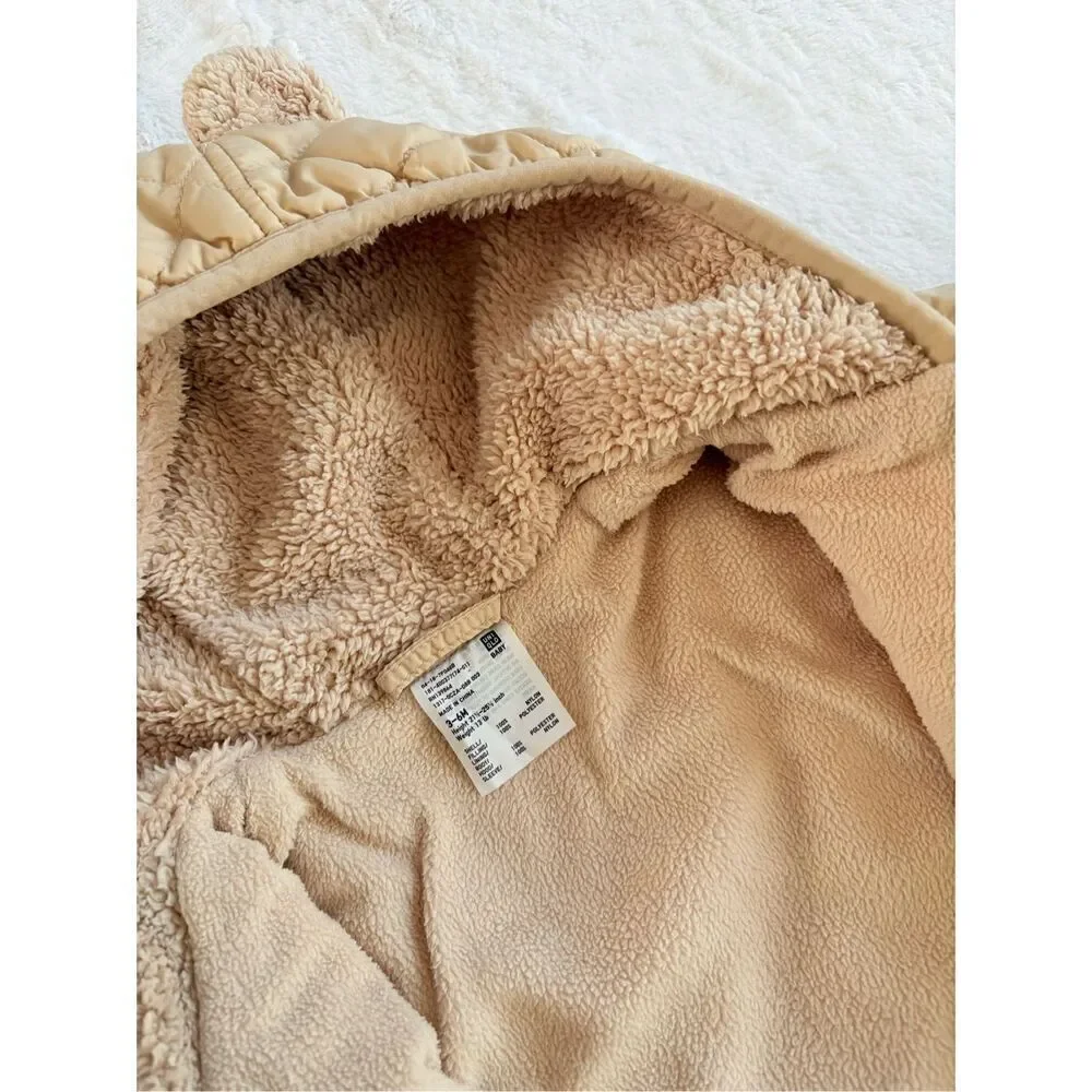 Uniqlo Cream - Tan infant snow suit size 3-6 months